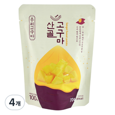 에코맘의산골이유식 산골고구마, 고구마맛, 70g, 4개