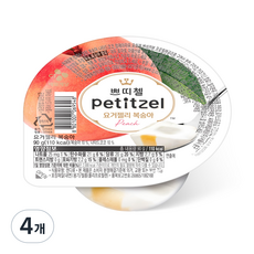 쁘띠첼 요거젤리 복숭아, 90g, 4개