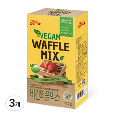 브레드가든 비건 와플믹스 홈베이킹, 220g, 3개