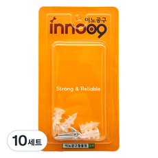 이노공구 석고보드용 천공 앙카 투명 5pcs NIT512, 10세트