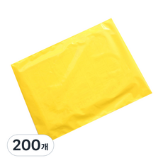 LDPE 이중지 택배봉투 노랑, 200개