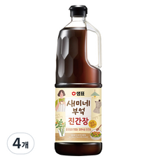 새미네부엌 진간장, 1.7L, 4개