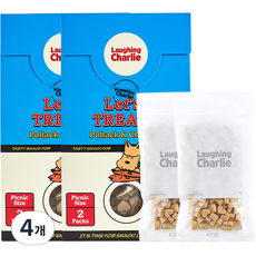 래핑찰리 렛츠트릿 강아지 노즈워크 훈련용 간식, 황태 + 닭고기, 4개