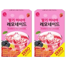 우리차 딸기 아사이 레모네이드 분말, 5g, 20개입, 2개