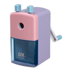 SDI 手牌 輕鬆轉大小通吃可調式削鉛筆機, 顏色隨機, 1個