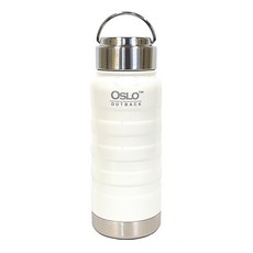 OSLO 手提式不鏽鋼保溫瓶 亮面, 白色, 500ml, 1入