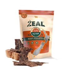 질 ZEAL 뉴질랜드산 강아지 수제간식 소고기육포, 쇠고기져키, 125g, 1개 - 지위픽소고기