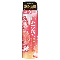 GATSBy 冰漩爽身噴霧 冰涼蜜桃, 216ml, 1瓶