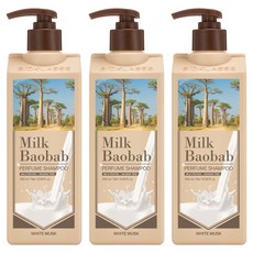 밀크바오밥 퍼퓸 샴푸 화이트머스크향, 500ml, 3개