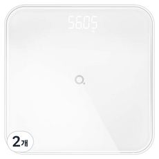 앳플리 가정용 LED 디지털 몸무게 체중계, T4, 화이트, 2개