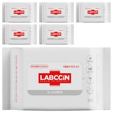 LABCCiN v3手部消毒紙巾, 20入, 6個