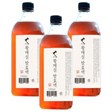 河東權女士3年陳釀黃梅發酵液, 1L, 3瓶