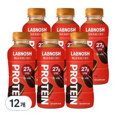 랩노쉬 프로틴 드링크 라떼, 350ml, 12개 헬스보충식품