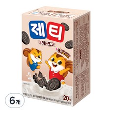 제티 쿠키앤 초코 분말, 17g, 20개입, 6개