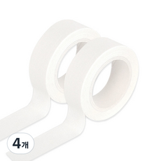 모노라이크 아르떼 마스킹 테이프 15mm x 10m, 501 White, 4개
