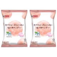 BIG TOP 水蜜桃薄荷味鹽糖，香甜水蜜桃味，清涼薄荷味，美味可口, 100g, 2袋