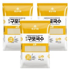 몽고식품 구포국수 소면, 3kg, 3개