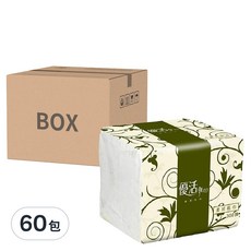 LIVI 優活 Essentials 柔拭紙巾, 雙層, 300抽, 60包