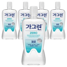가그린 제로 구강청결제, 1.2L, 5개