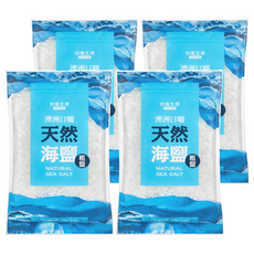 TAIYEN 台塩生技 澳洲日曬天然海鹽/粗鹽 1kg*4罐組, 4包