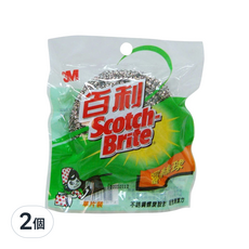 3M Scotch-Brite 百利 鋼絲球, 2個