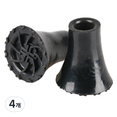 Dr. Felice J 拐杖補充裝橡膠帽包裝 22 mm, B 黑色, 4個