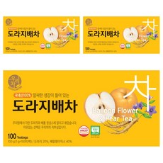 우리차 도라지배차, 1g, 100개입, 3개