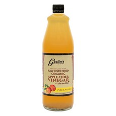 Goulter's 紐西蘭有機蘋果醋 未過濾，750毫升，保留醋母, 750ml, 1瓶