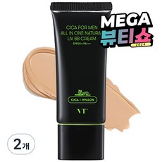 VT 시카 포맨 올인원 내추럴 UV BB크림 30ml, 보통 피부용, 2개