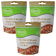 HITO 山葵腰果, 口感酥脆, 粒粒飽滿, 100公克, 100g, 3包