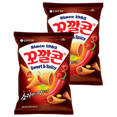 Kokkal Corn 玉米脆角, 濃郁辣味口感, 酥脆好吃, 67g, 2包
