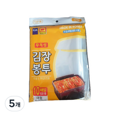 우진크린라이프 김장봉투 65 x 95 cm, 대형(약15포기), 10개입, 5개