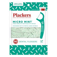 Plackers 派樂絲 微薄荷清涼牙線棒, 90支, 1包