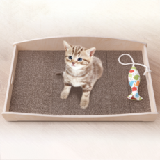 힐링타임 고양이 반하리 쇼파 골판지 스크래쳐 NH-2173, 1개