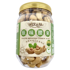 果珍元味 原味腰果, 薄鹽原味, 低溫烘焙, 300公克/罐, 300g, 1罐