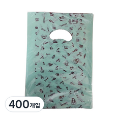 팩스타 펀칭 비닐 포장봉투 가로 20cm x 세로 30cm P20, 옥색, 400개입