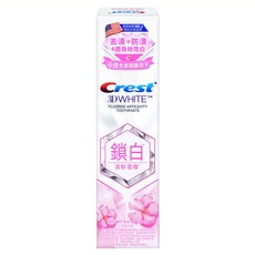 Crest 香氛鎖白牙膏 清新雪櫻, 4周長效亮白 6倍色素隔離因子, 120g, 1條