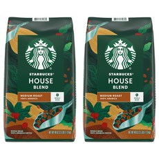 STARBUCKS 星巴克 House配方, 無研磨咖啡豆, 1.13kg, 2個