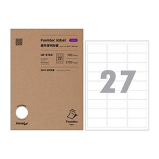 Formtec 100 LASER LUSTER LABEL LB-3104, 100張