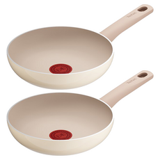 테팔 티타늄 2X 글로시 샤인 프라이팬, 20cm, 2개