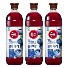 홍초 블루베리, 1.5L, 3개