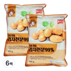 화미_감자전분(99%), 500g, 6개