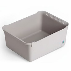 YoGoMoJi 長方形瀝水洗碗桶 小型, 灰色, 1個