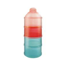 US baby 優生 奶粉盒 大容量, 1組, Transparent container (lid color: Pink, Red, Blue)