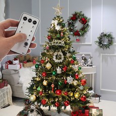 조아트 크리스마스트리 고급PE+PVC혼합 전나무 대형트리 풀세트 그랜드페스타, 레드그린