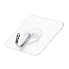 透明掛勾 Set 50個, 尺寸7*7cm/5.7cm*5.7cm, PC+不鏽鋼材質, Y089, 1組