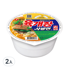 NONGSHIM 農心 韓國境內版 辣牛肉湯麵 86g, 2入