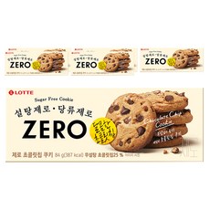 LOTTE 樂天 Zero巧克力豆餅乾, 84g, 6盒