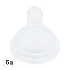 Simba 小獅王辛巴 超柔防脹氣寬口圓孔奶嘴 L, 6個月以上, 6個