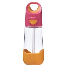 b.box Tritan 隨行水壺 450ml, 耐撞耐用, 適合戶外活動和日常使用, 草莓粉, 1個